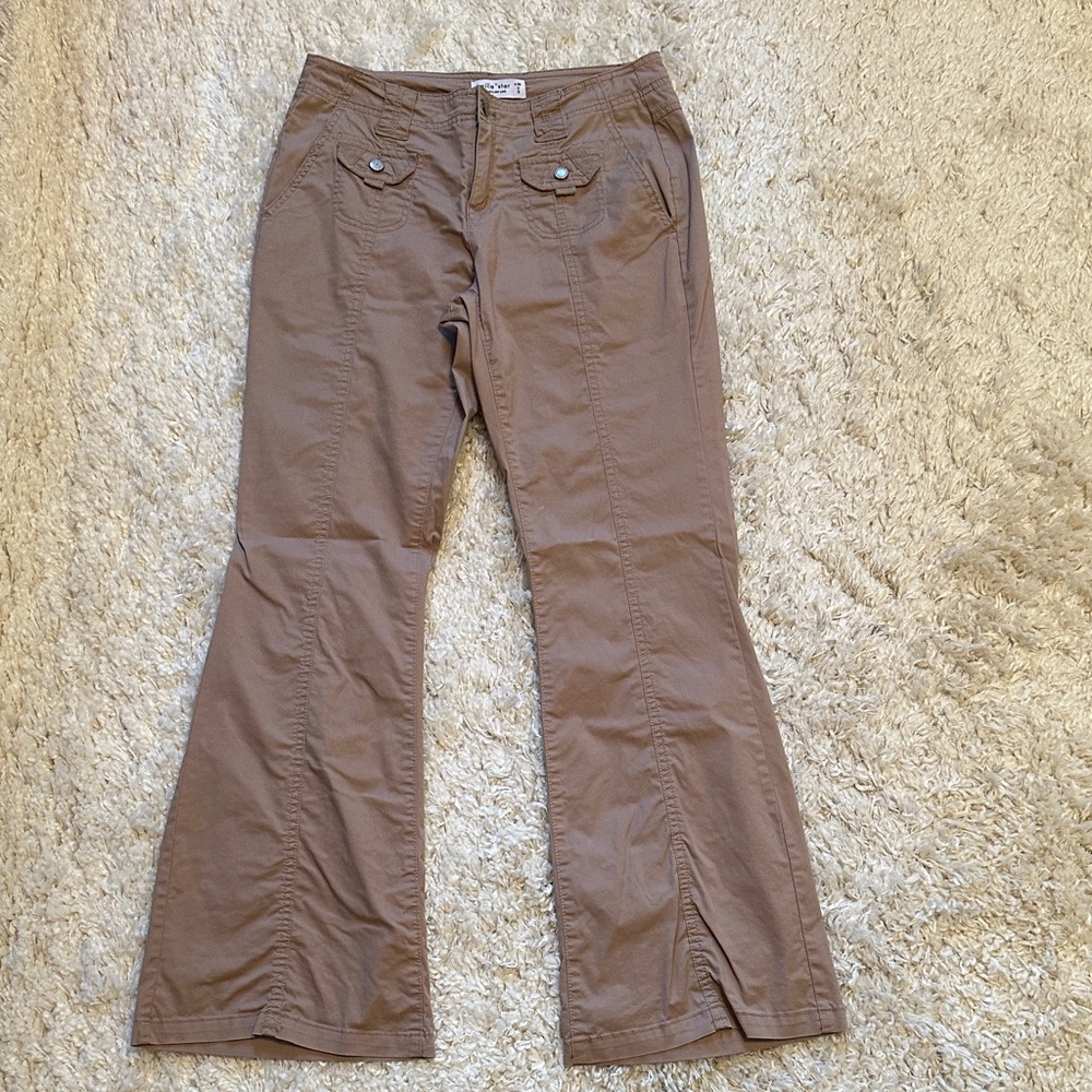 Vanilla Star Brown Flared Pants
